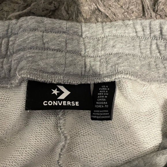 Womens Grey Converse Jogger Sweatpants Small - Picture 2 of 3